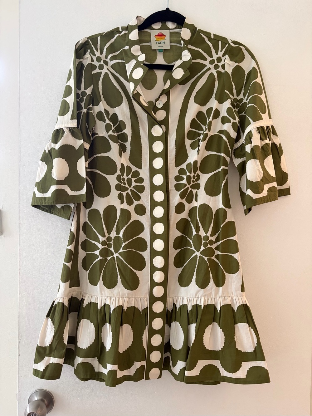 FARM Rio Floral-Print Mini Dress